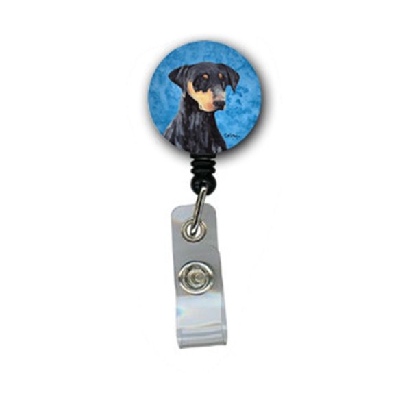 Carolines Treasures Doberman Retractable Badge Reel Or Id Holder With Clip SC9126BU-BR